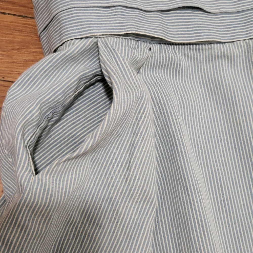 Aritizia Wilfred Green & White Stripe Mini Dress Halter Junior's Size 0 - Picture 7 of 10